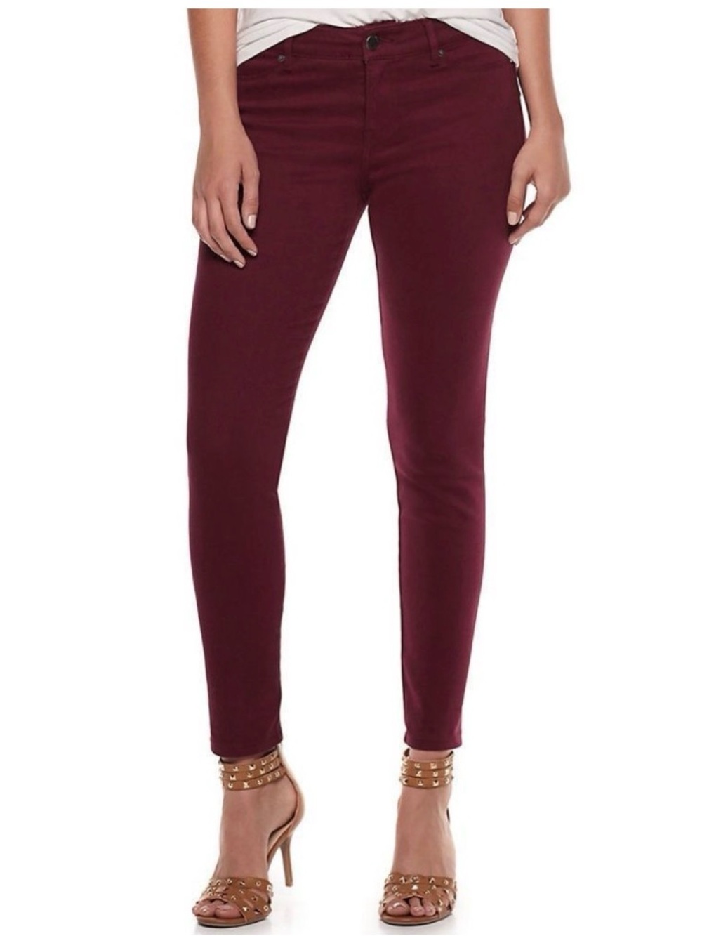 Juicy Couture Burgundy Slim Stretch Skinny Jeans AMERICAN MADE